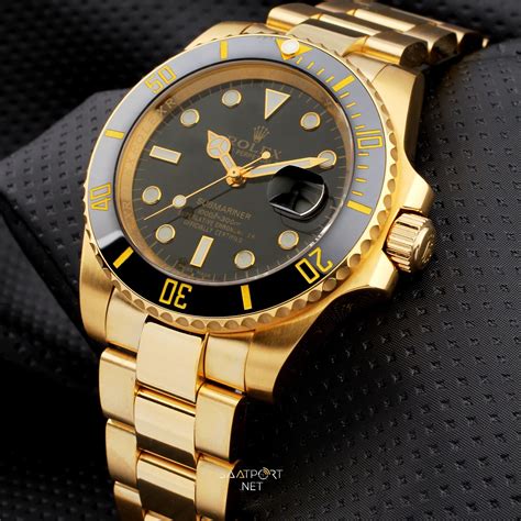 rolex submariner goud zwart 2015|rolex submariner 18 ct gold.